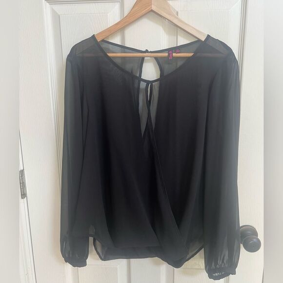 Tattoo Me Elegant Black Sheer Blouse, sexy goth, whimsigoth, Fairy goth - Picture 1 of 6